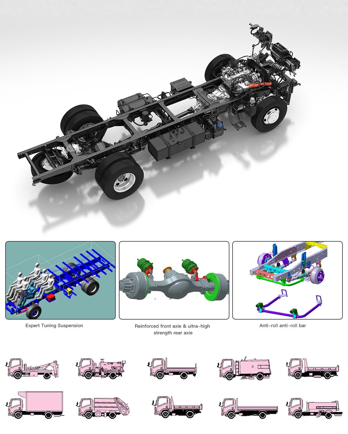 ISUZU truck chassis drawing