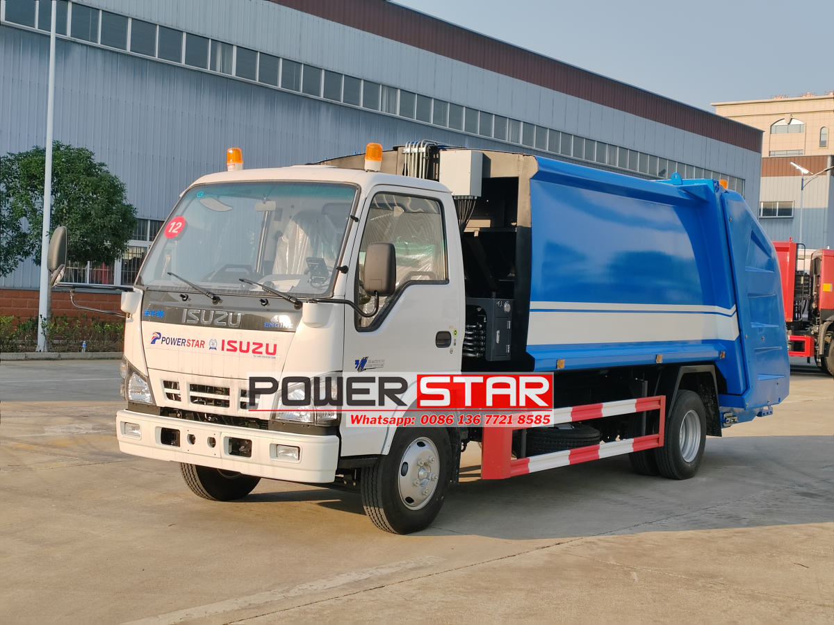 Isuzu NKR Chassis compactor truck 8cbm
