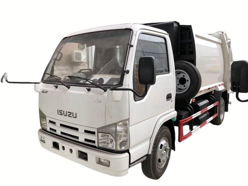 Isuzu garbage compactor vehicle