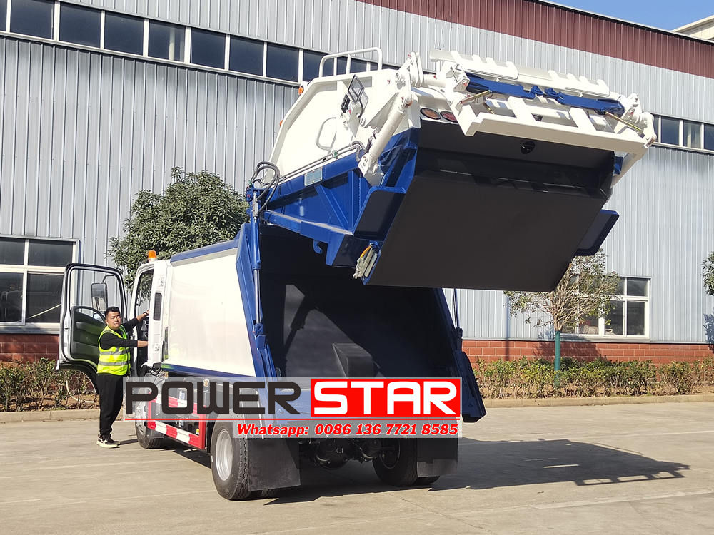 Isuzu 8cbm electric garbage truck EVM600