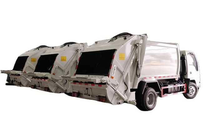 Isuzu garbage compactor vehicle