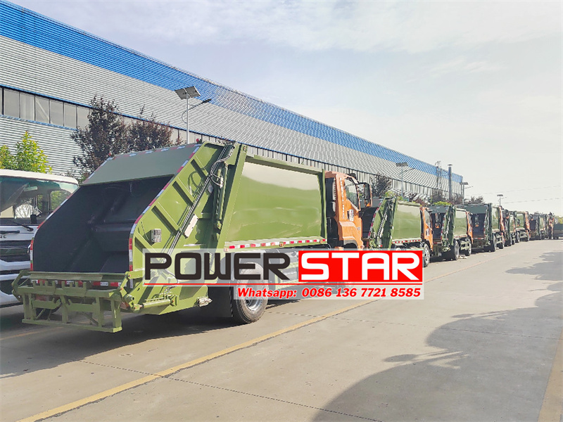 Isuzu garbage compactor trucks export Kazakhstan