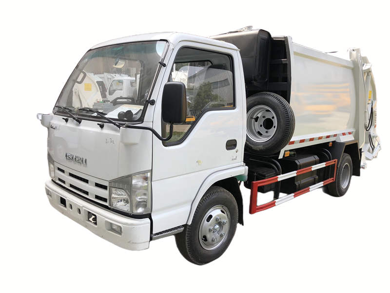 Isuzu garbage compactor vehicle