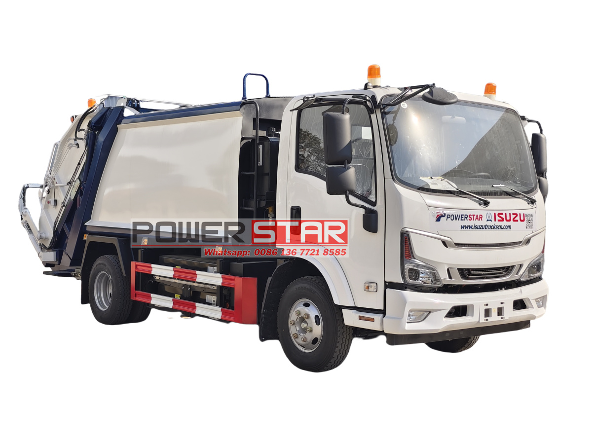New energy EV Isuzu refuse compactor truck