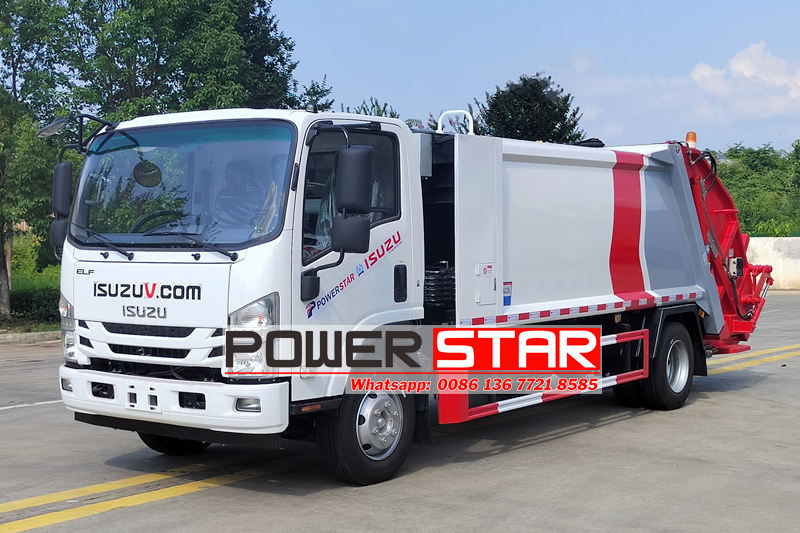 Isuzu waste compaction truck