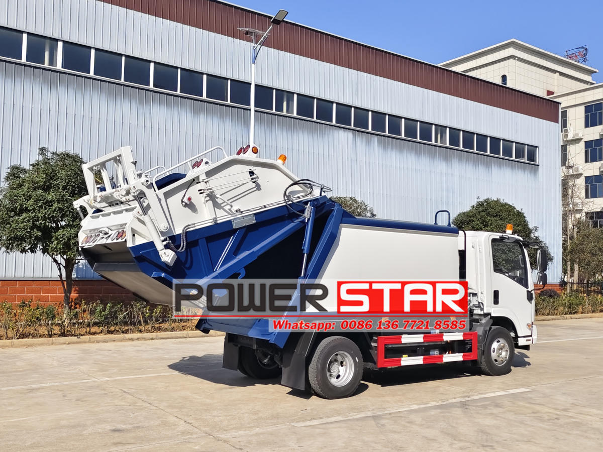 ISUZU Electric rear load trash truck
