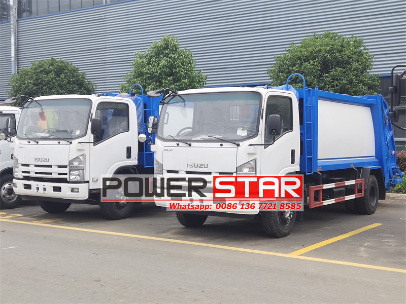 ISUZU new NPR refuse compactor truck