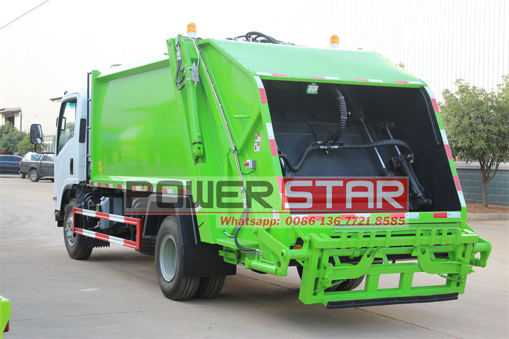 Isuzu 13 yard rear loader garbage truck