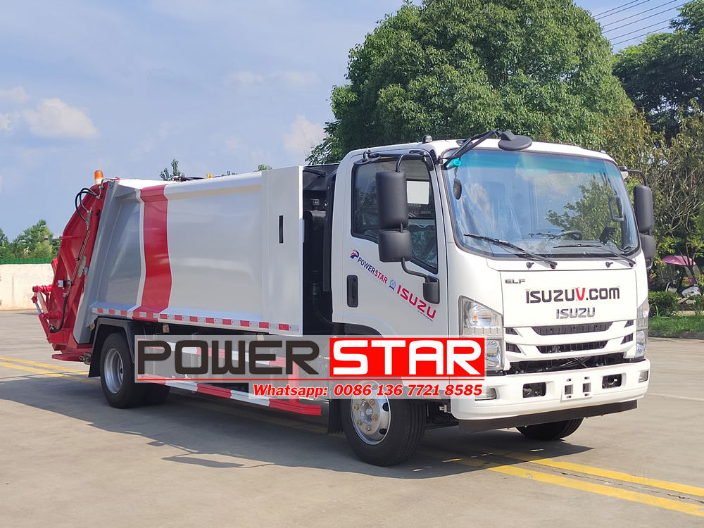 Isuzu waste compaction truck
