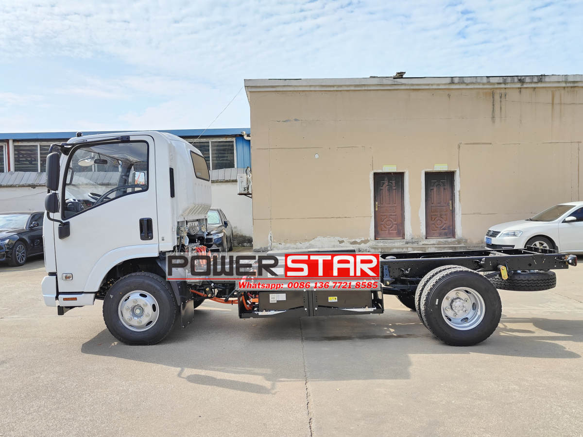 New energy EV Isuzu cab chassis EVM600 for refuse compactor truck