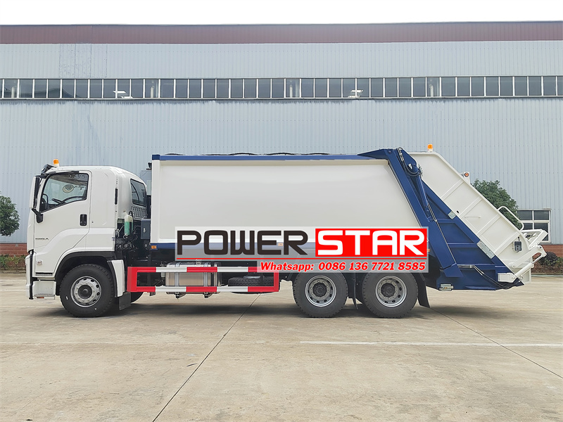 Isuzu 380 Hp engine waste compactor vehicle