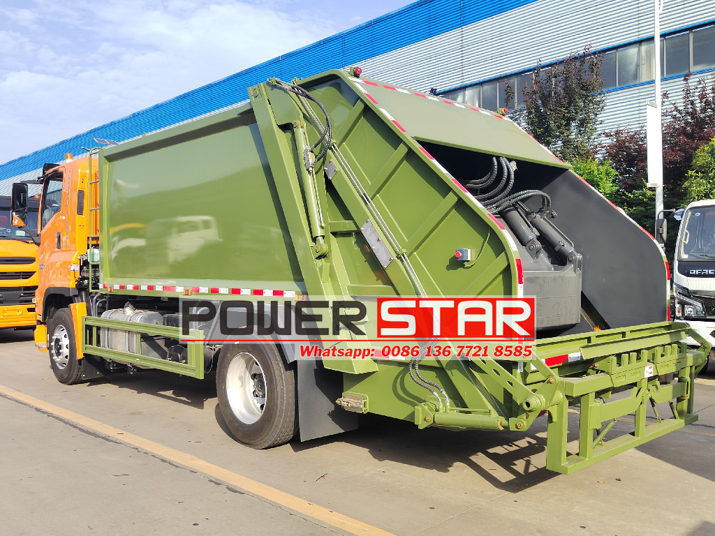 Isuzu 10cbm NPR refuse compactor truck