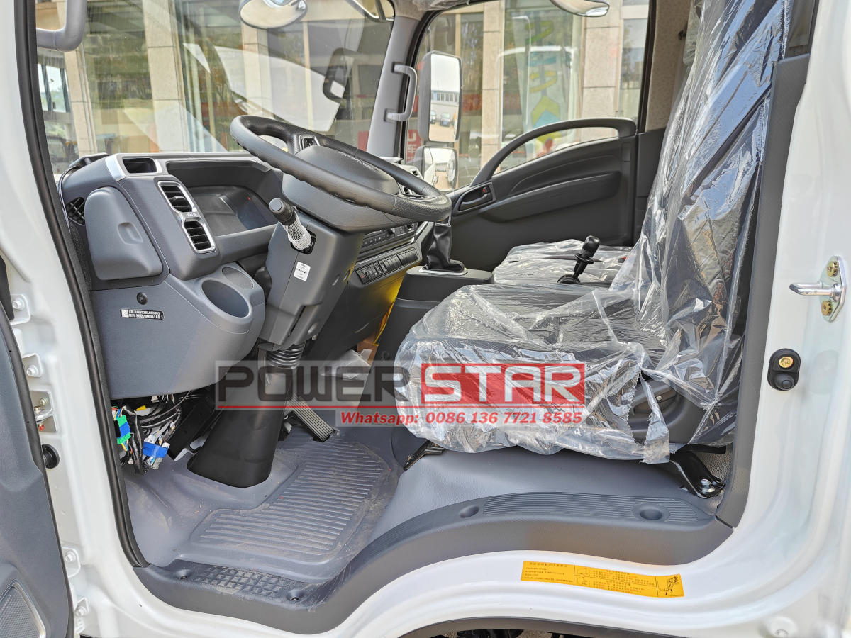 New Isuzu cab chassis EVM600 electric refuse truck factory pictures