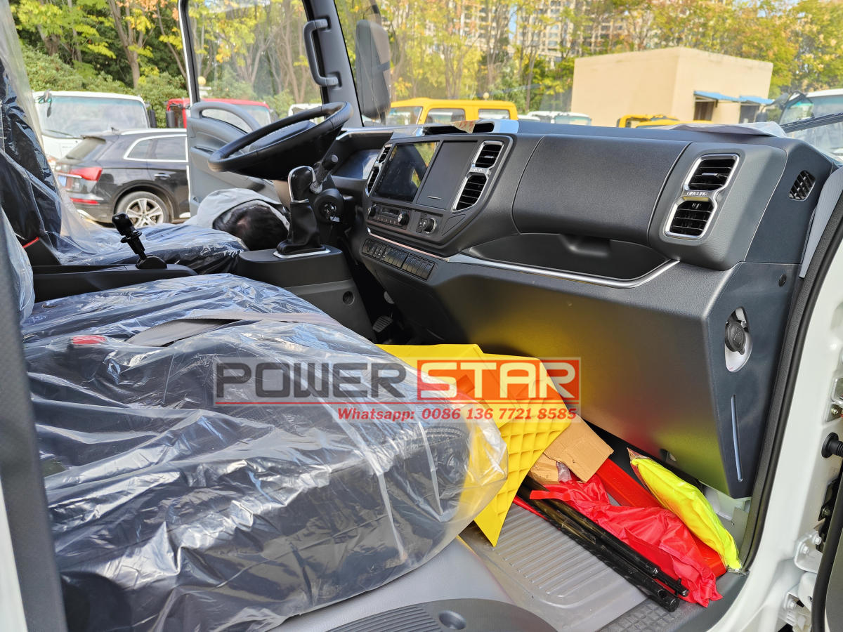New Isuzu cab chassis EVM600 electric refuse truck factory pictures