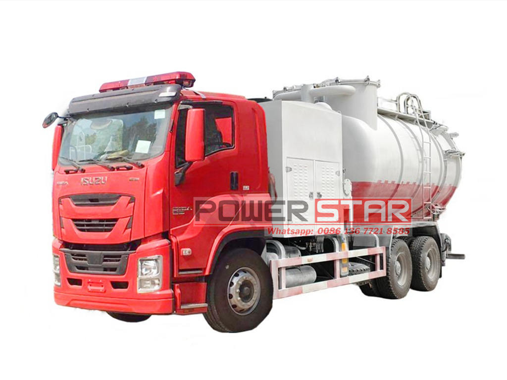 Japan Isuzu sand stones vacuum trucks