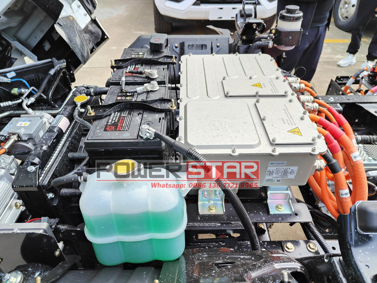 New EV cab chassis EVM600 for Load Garbage truck pictures