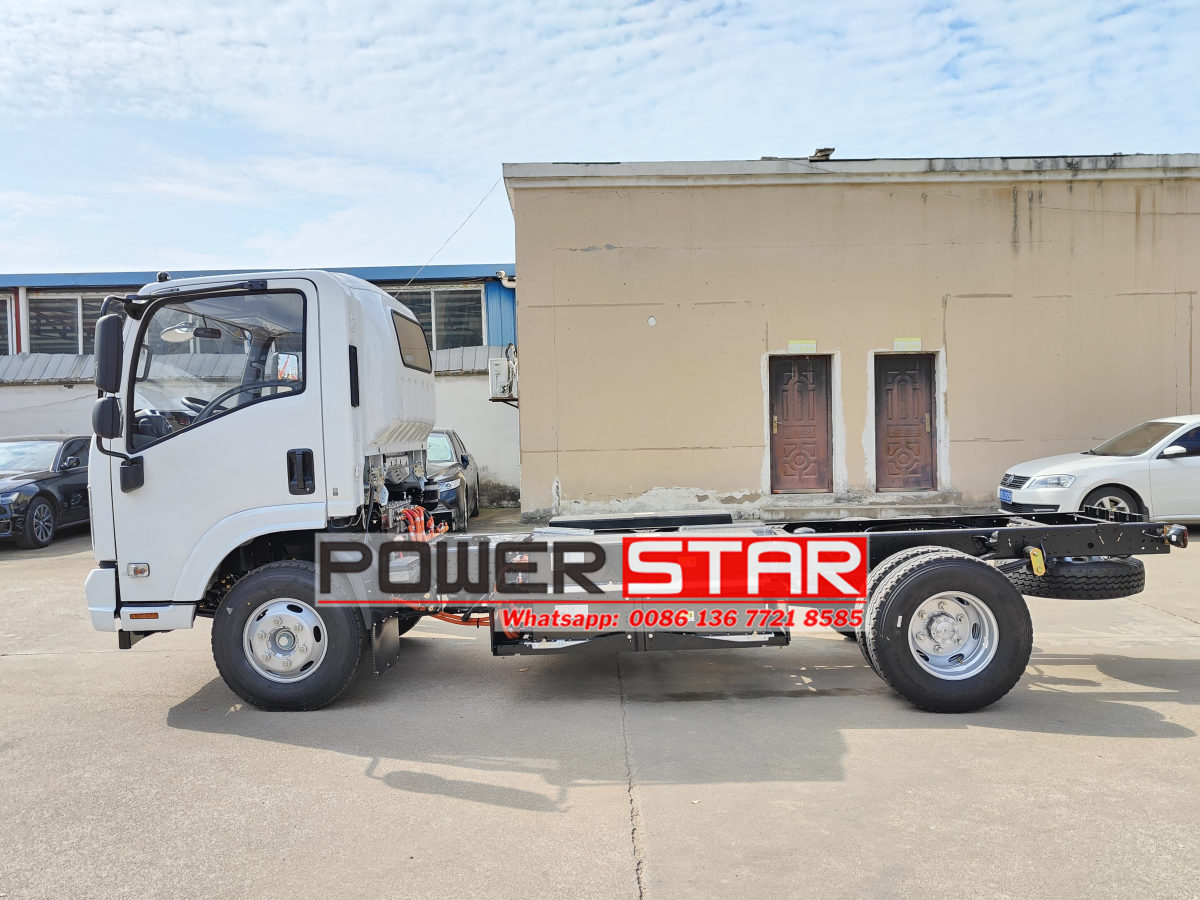 2025 New Pure Electric EV garbage truck cab chassis Isuzu