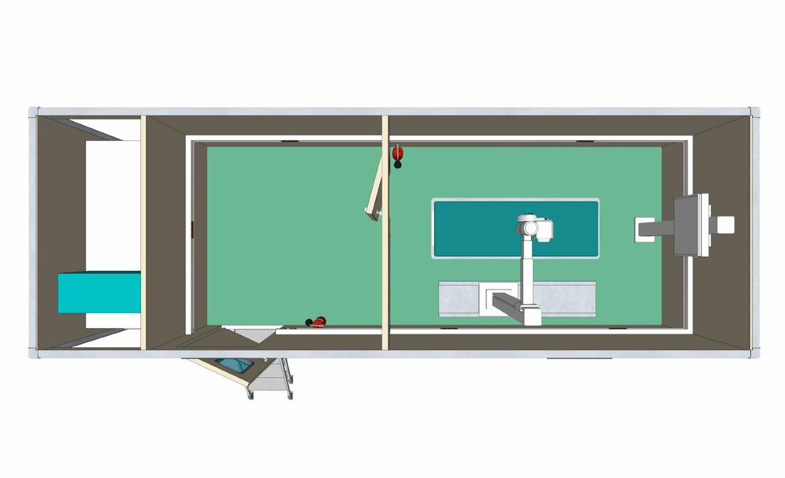 Technical drawing for Philippines ISUZU Mobile Medical Clinic Vehicles