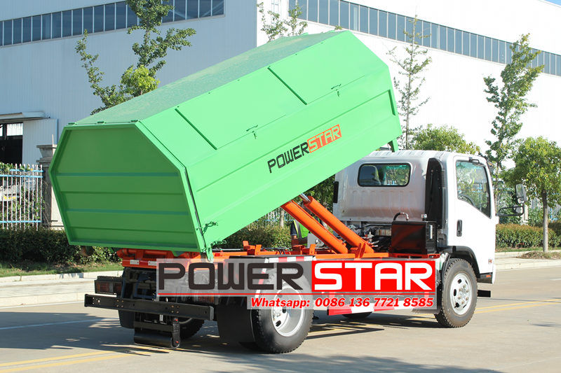 Isuzu hook loader box truck 