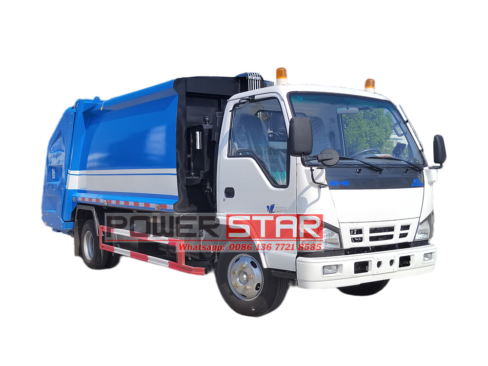 Isuzu NKR rear loader compactor truck 
