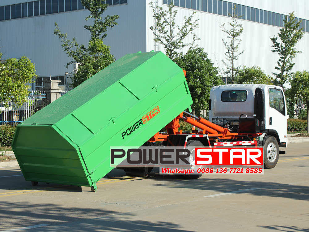 Isuzu hook loader box truck 