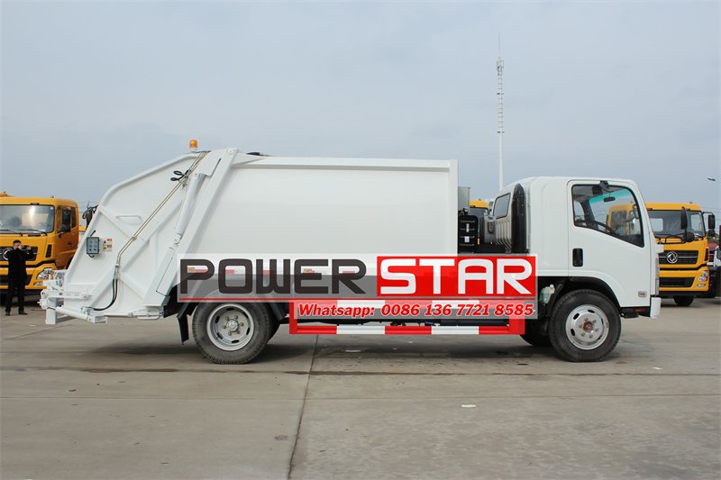 Isuzu rear loader truck NPR cabin with sleeper