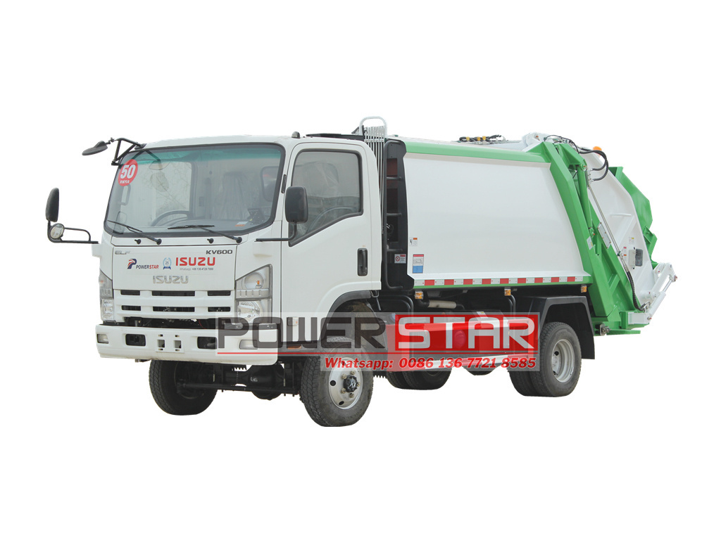 ISUZU 4&times;4 rear loader garbage truck for sale