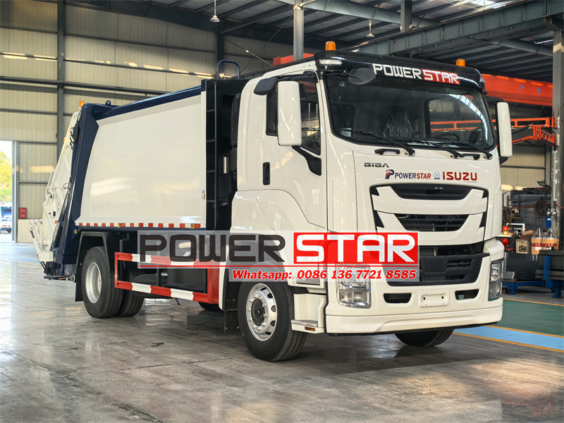 Isuzu refuse compactor truck for sale