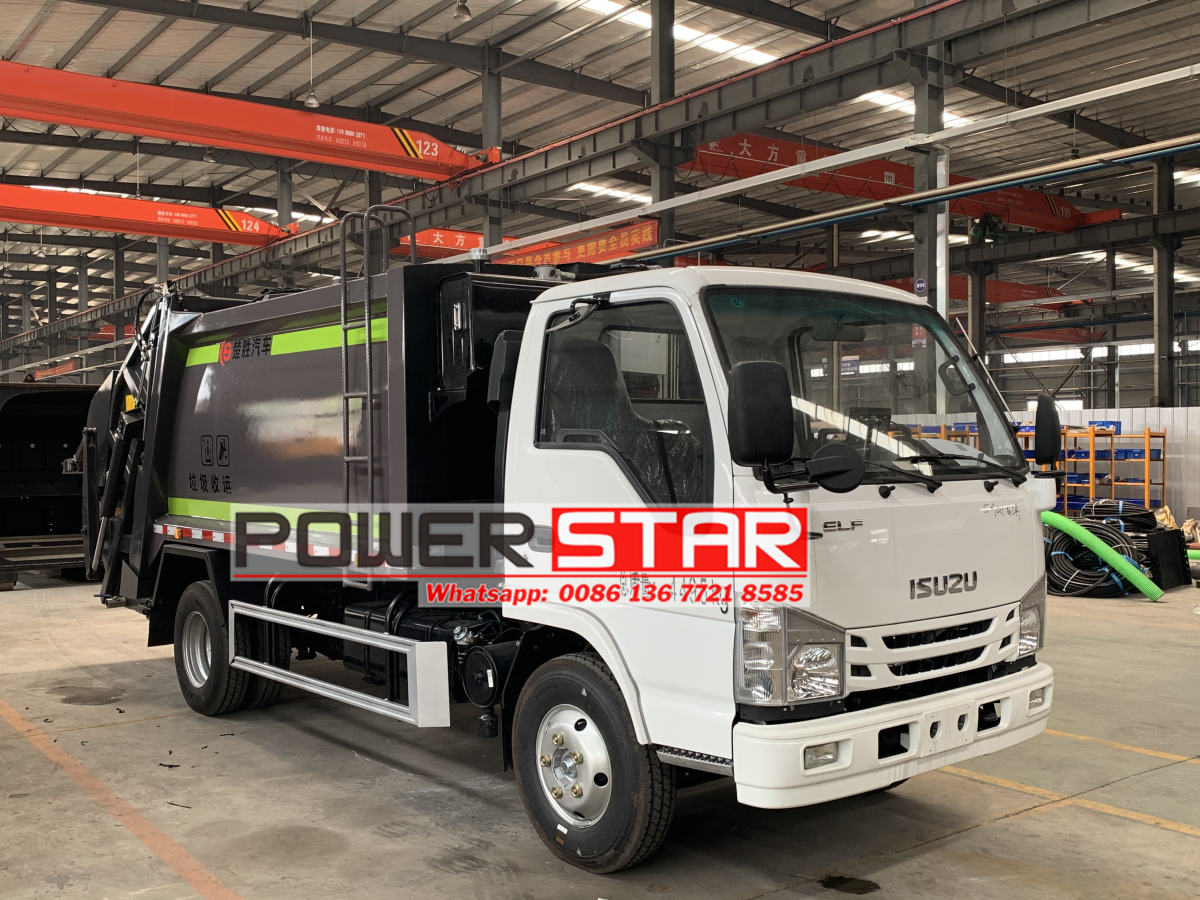 8 Cubic Yards Rear-load refuse truck Isuzu