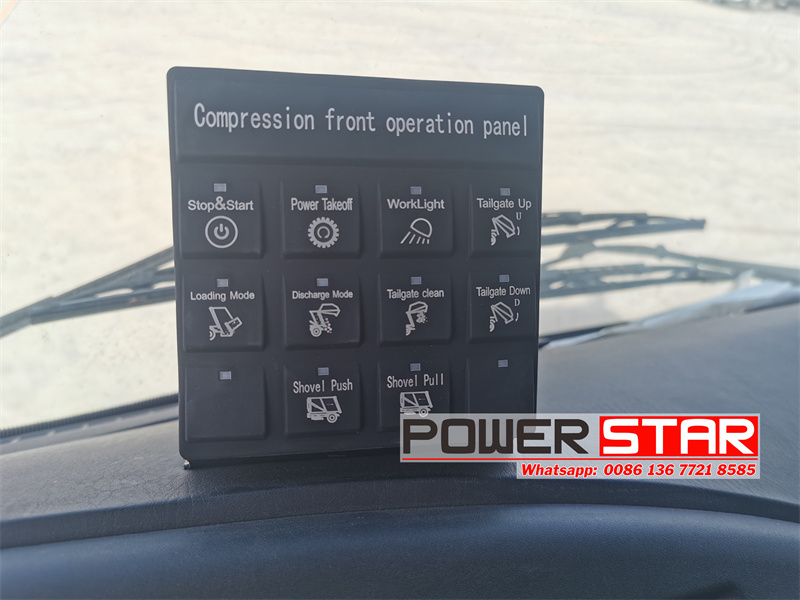 Electric control box in the cab