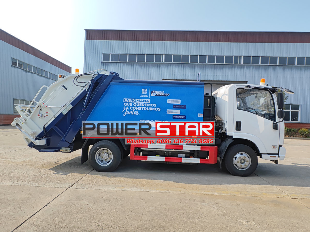 new Isuzu EV series Electric Refuse Garbage Truck Operation Instructions