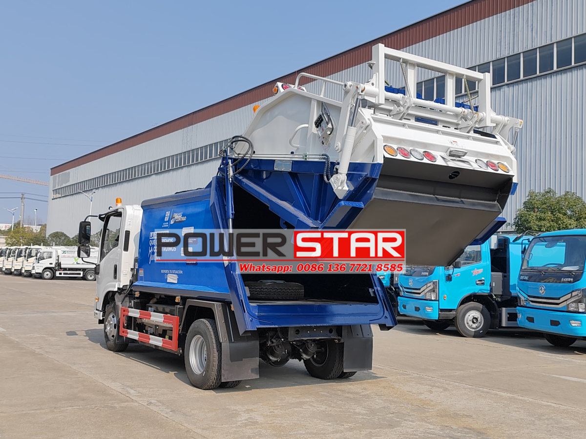 new energy Isuzu trash compactor truck operation manual