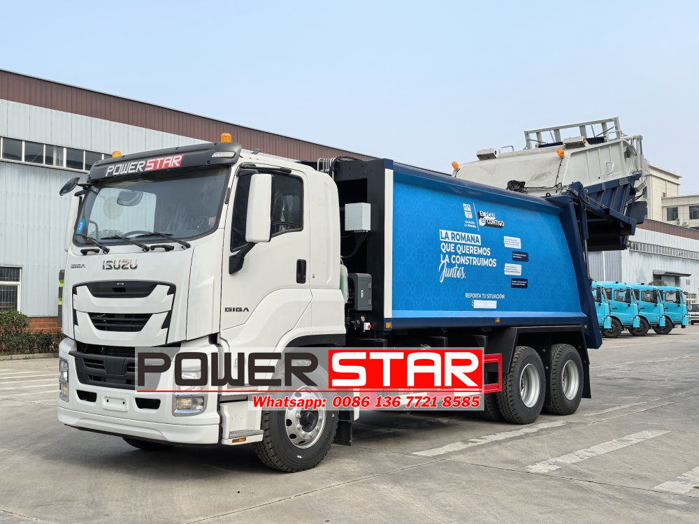 Isuzu waste compaction truck