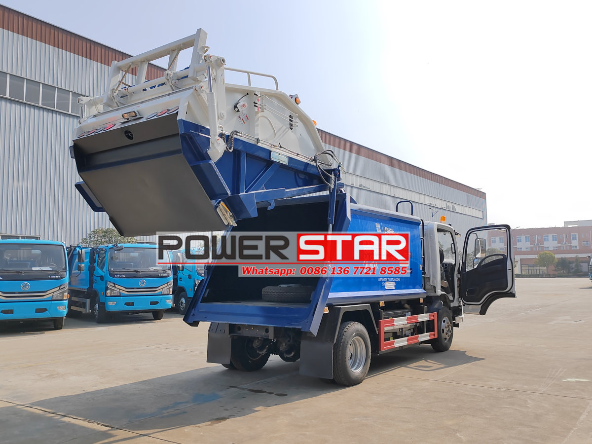 new energy Isuzu trash compactor truck operation manual