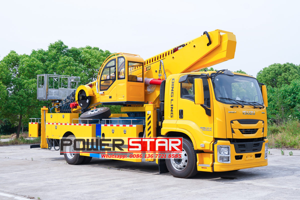 Isuzu GIGA 45m aerial bucket vehicle
