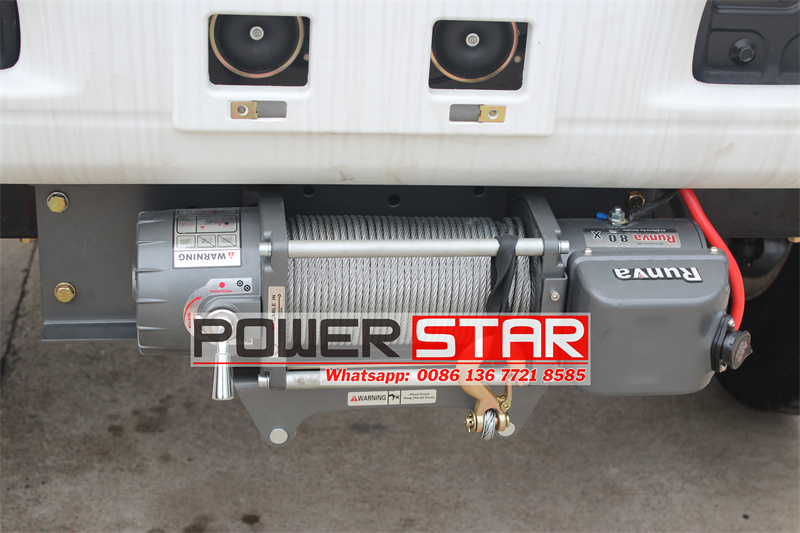 ISUZU aerial platform truck front mounted towing winch 4tons