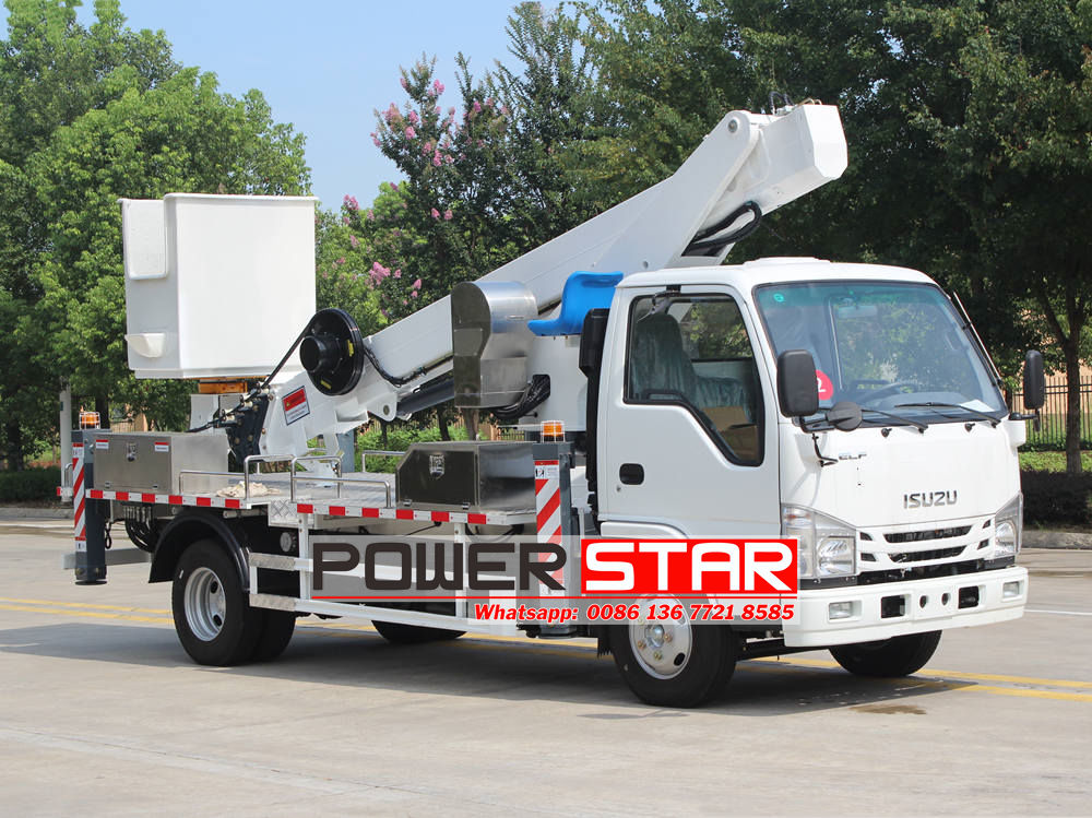 Isuzu telescopic platform truck
