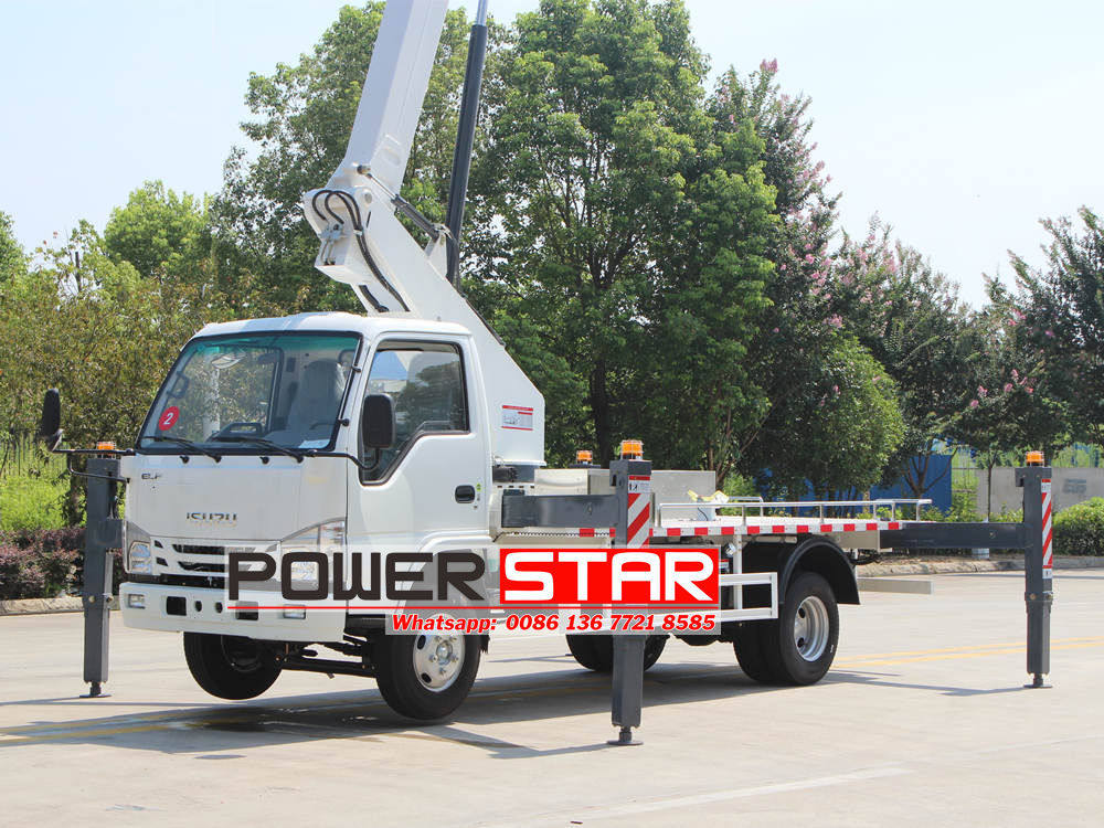 Isuzu aerial work vehicle