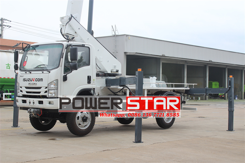 ISUZU 4x4 offroad manlifter truck