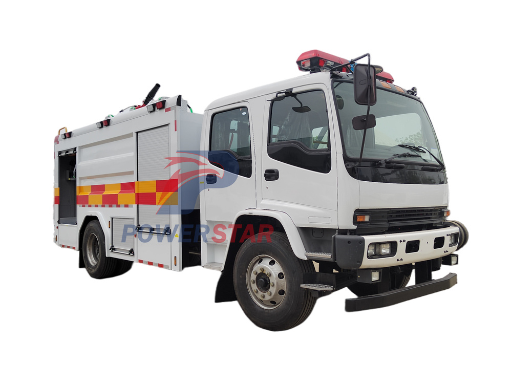 Saudi Arabia Isuzu water foam fire tanker