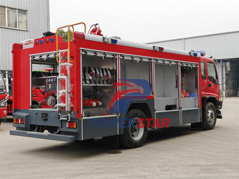 Isuzu 6HK1 diesel engine 240HP fire fighting truck