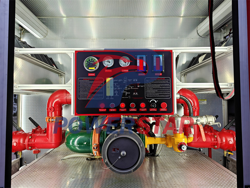 Isuzu fire truck rear control system