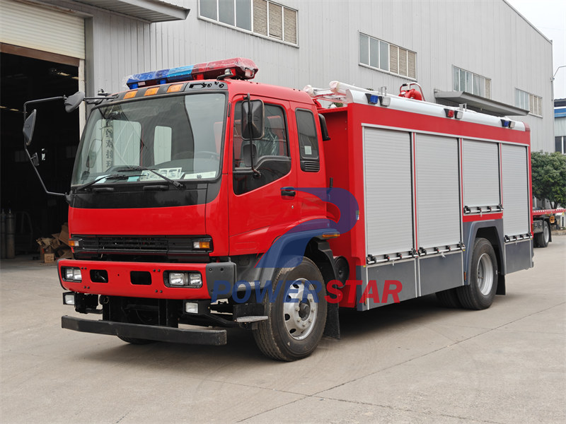 Japanese ISUZU FVR classical cabin fire truck