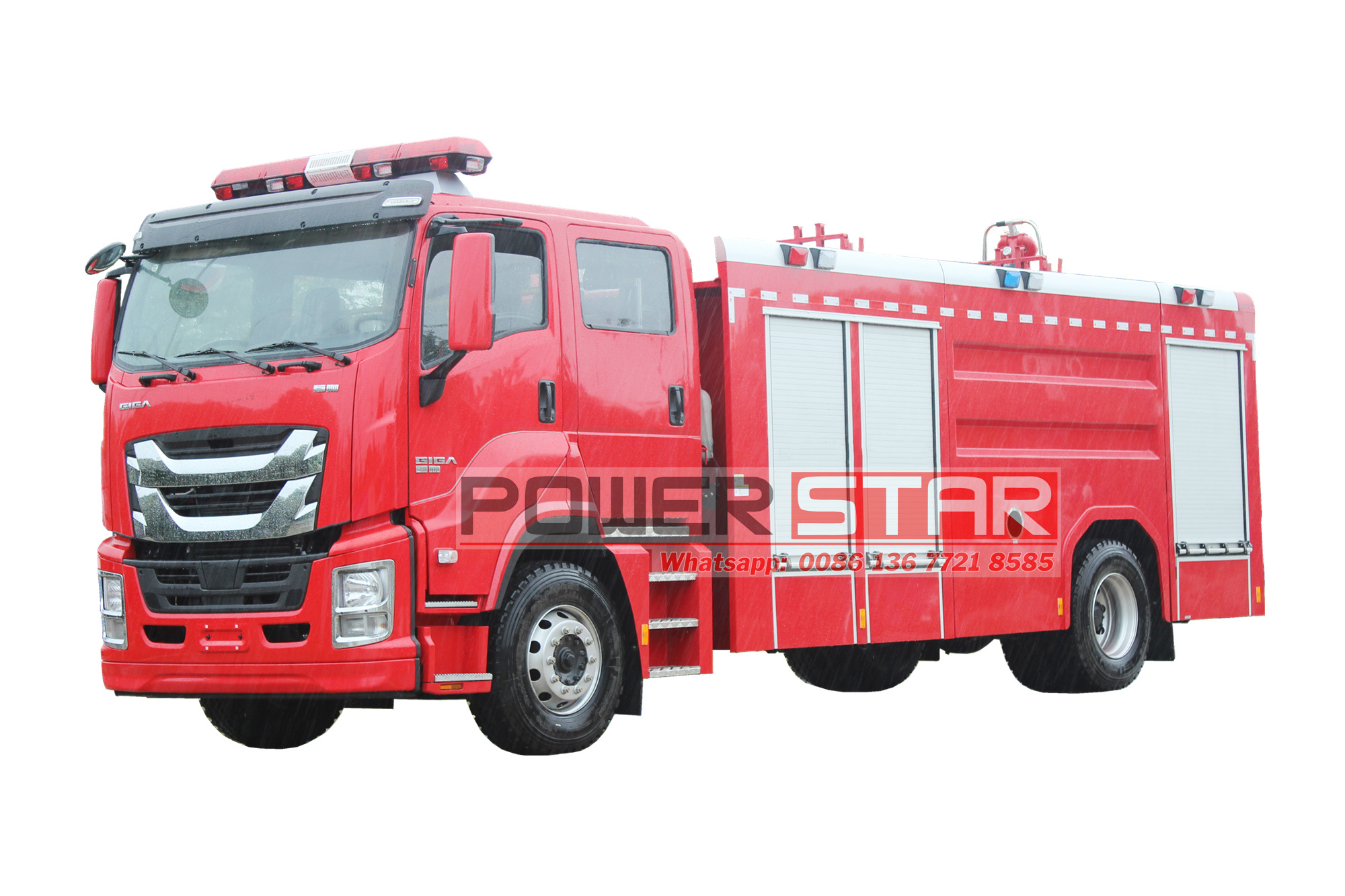 Isuzu 6HK1 engine municipal fire tanker truck