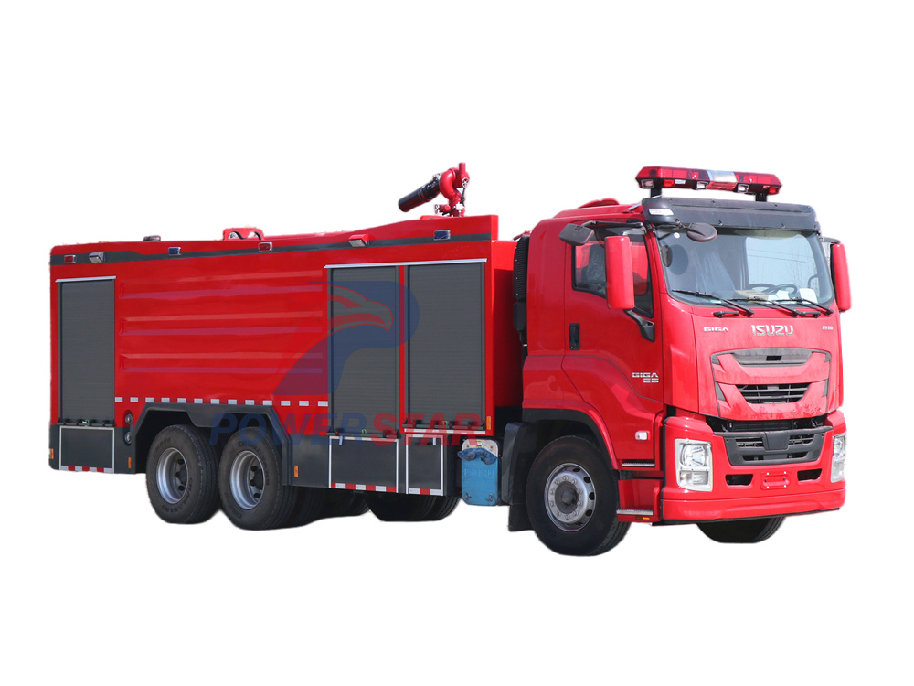 Isuzu Giga heavy duty foam fire truck