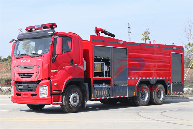 Isuzu Giga heavy duty foam fire truck