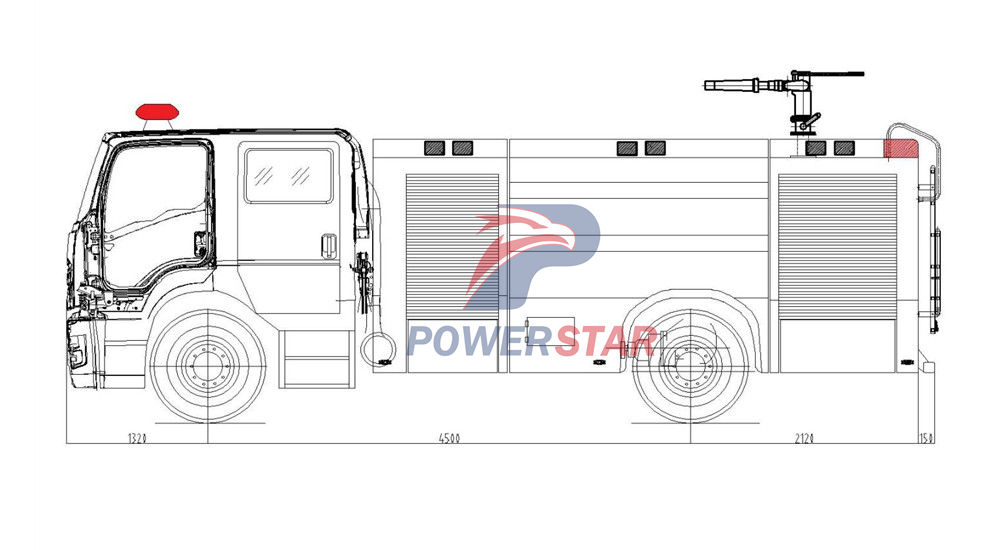 Isuzu fire engine