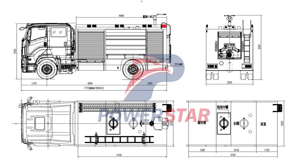Isuzu fire tender