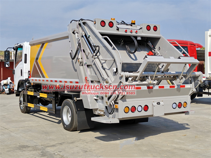 ISUZU NPR garbage compactor truck