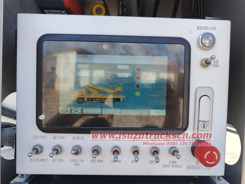 Isuzu 100P 15m aerial lift bucket truck